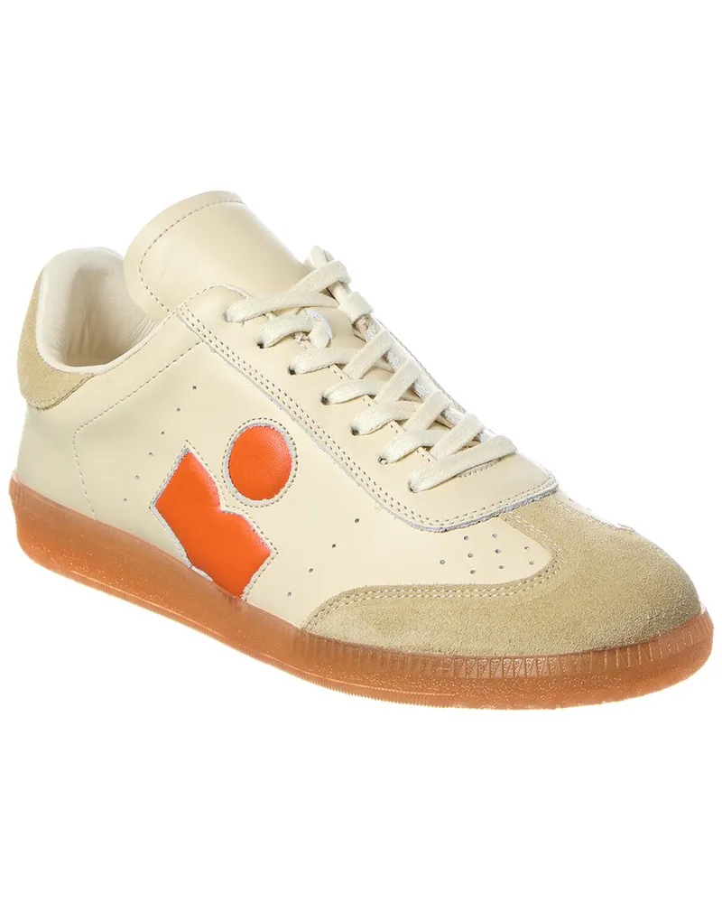Isabel Marant Bryce Leather & Suede Sneaker Beige