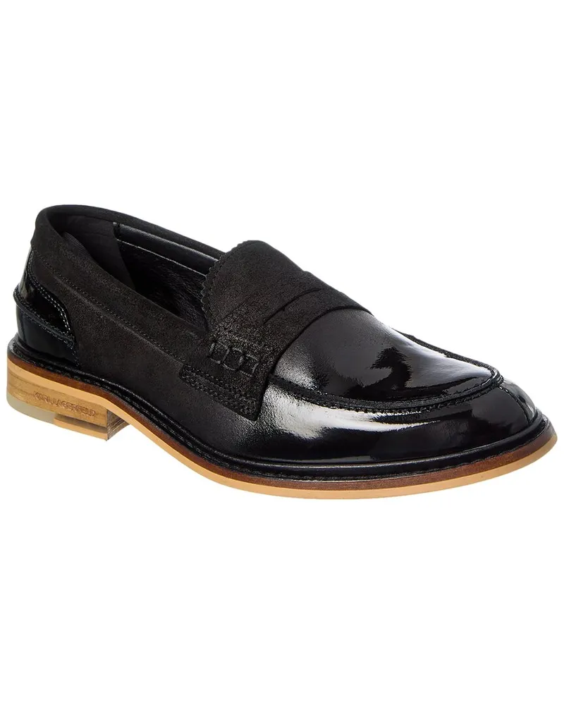 Karl Lagerfeld Suede Penny Loafer Black