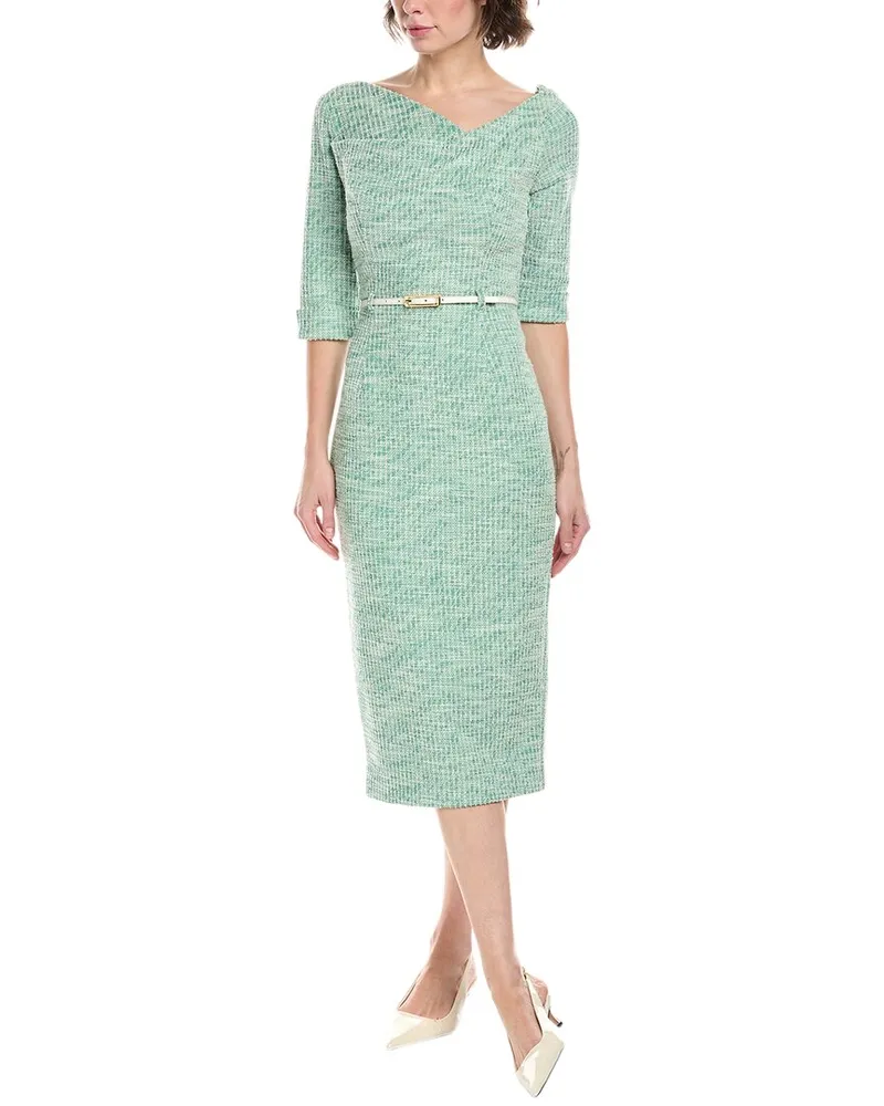 Black Halo Jackie O Midi Dress Green