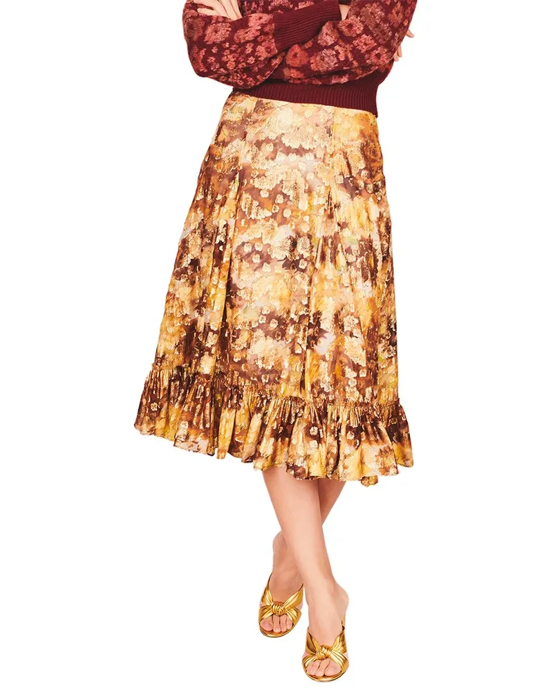LoveShackFancy Normandie Night Shin Lil Skirt Nocolor
