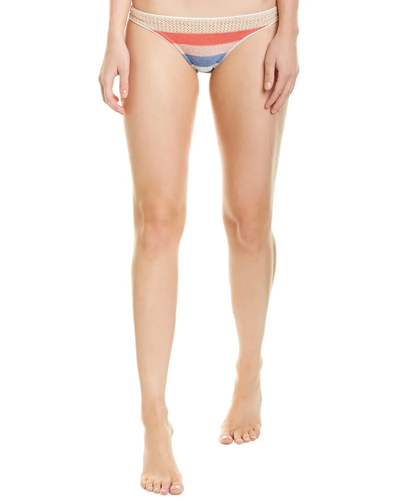 SUBOO Panama Knit Slim Bikini Bottom White