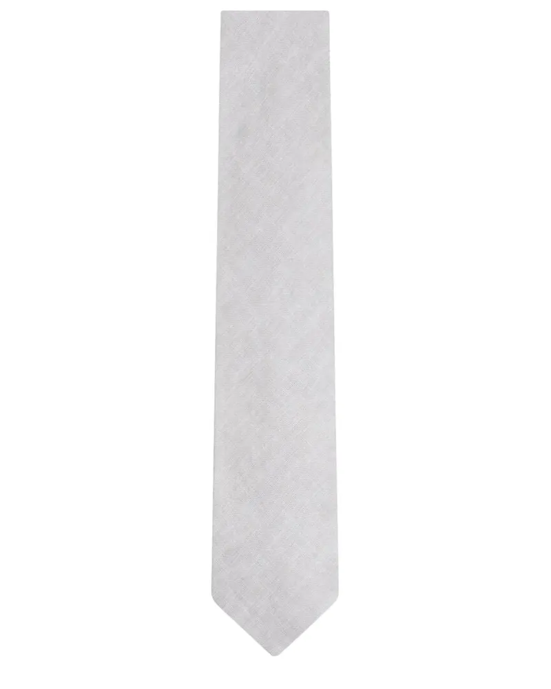 Reiss Plain Linen Tie Nocolor