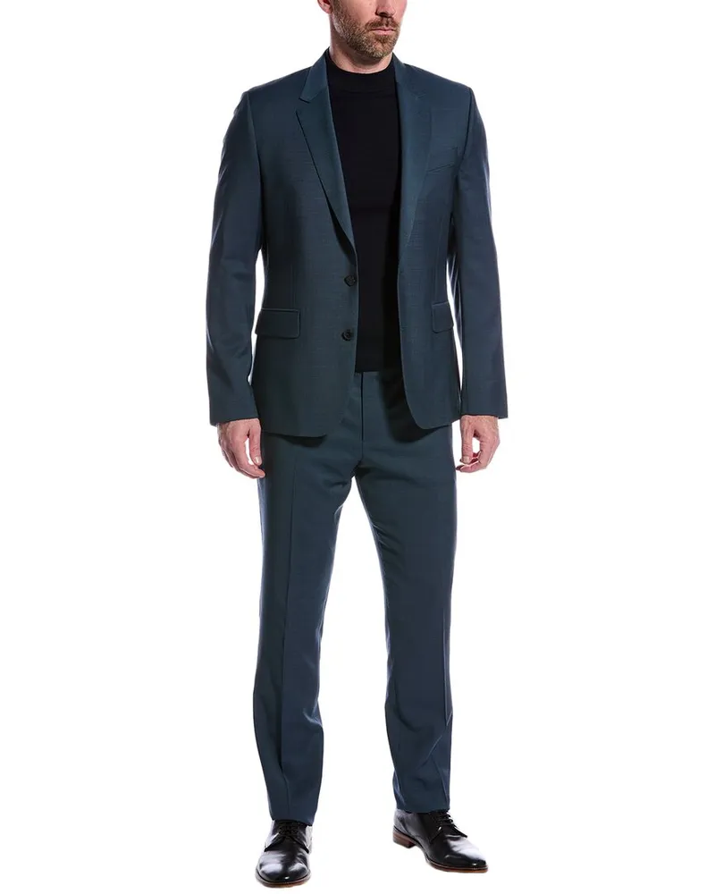 Paul Smith 2pc Tailored Fit Wool Suit Blue