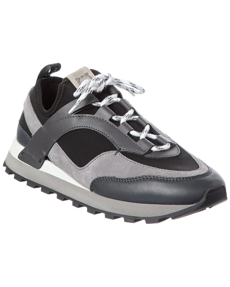 Ferragamo Indy Leather Sneaker Black