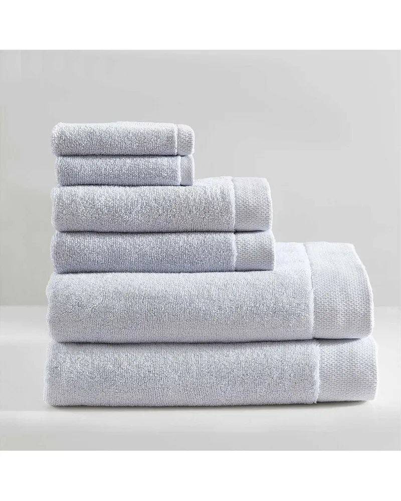 Calvin Klein Entwine Solid Cotton Terry 6pc Towel Set Nocolor