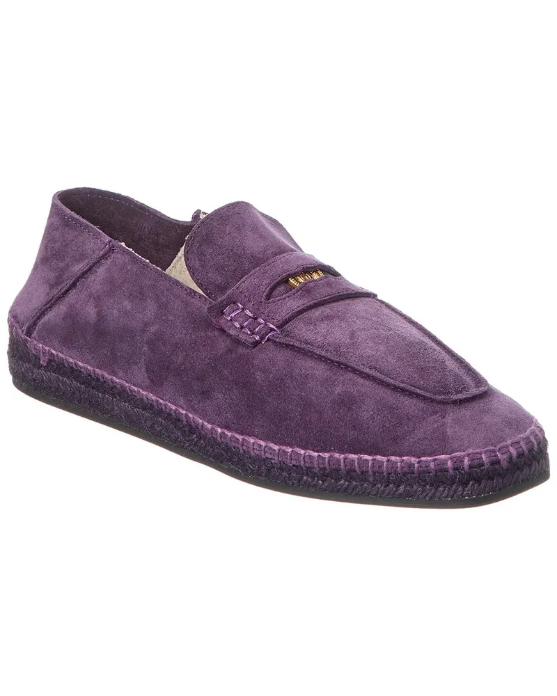 Bally Kolby Suede Espadrille Purple