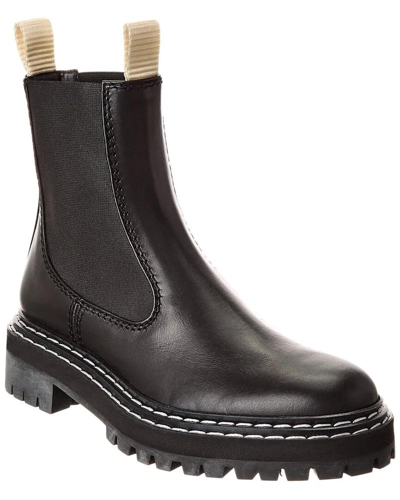 Proenza Schouler Leather Chelsea Boot Black