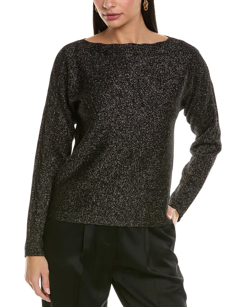 ST. JOHN Engineered Sweater Black