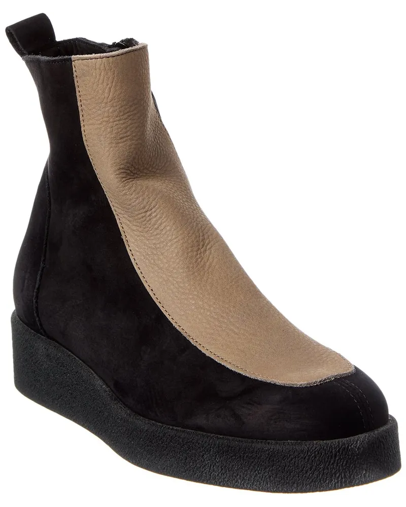Arche Combbi Leather Bootie Black