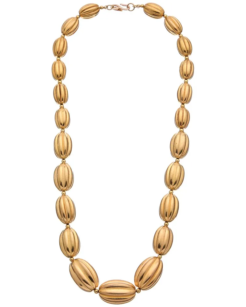 Kenneth Jay Lane 18K Plated Bead Necklace Nocolor