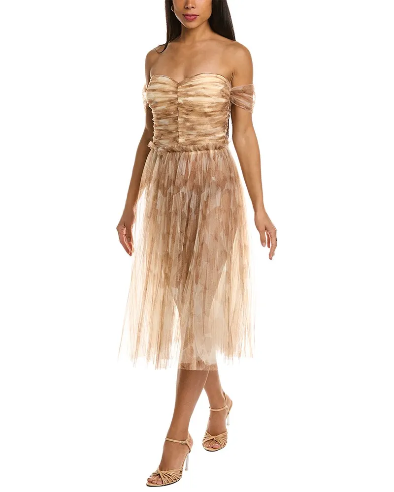 Elisabetta Franchi Mini Dress Brown