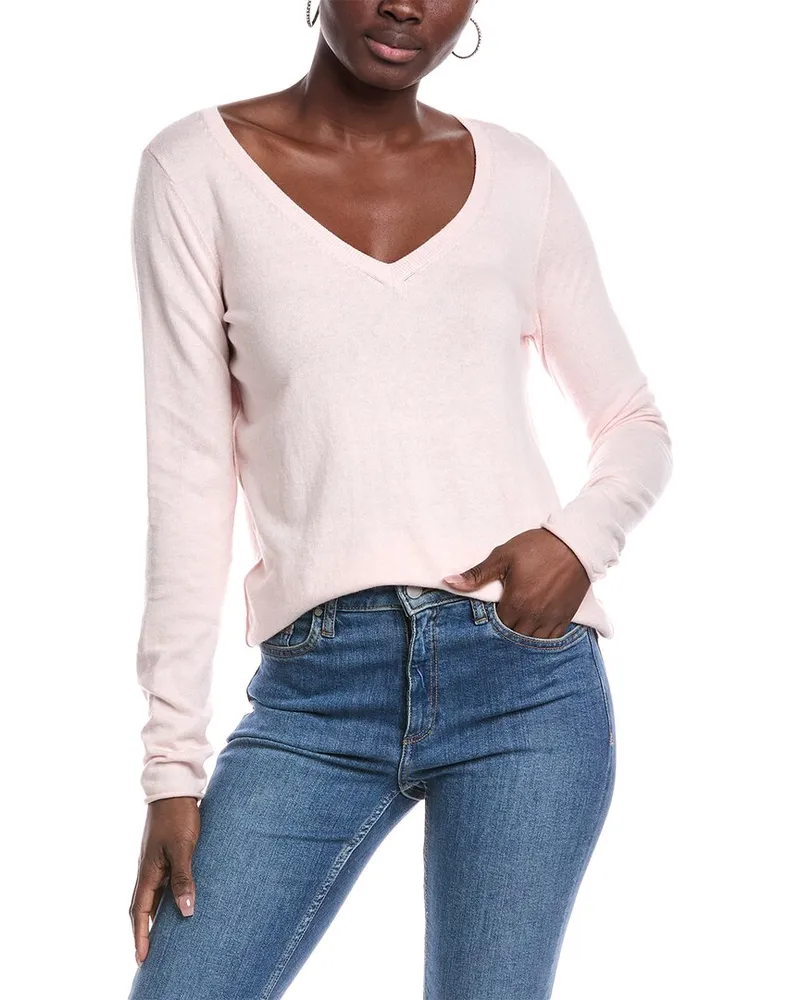 ATM Cashmere-Blend Sweater Pink