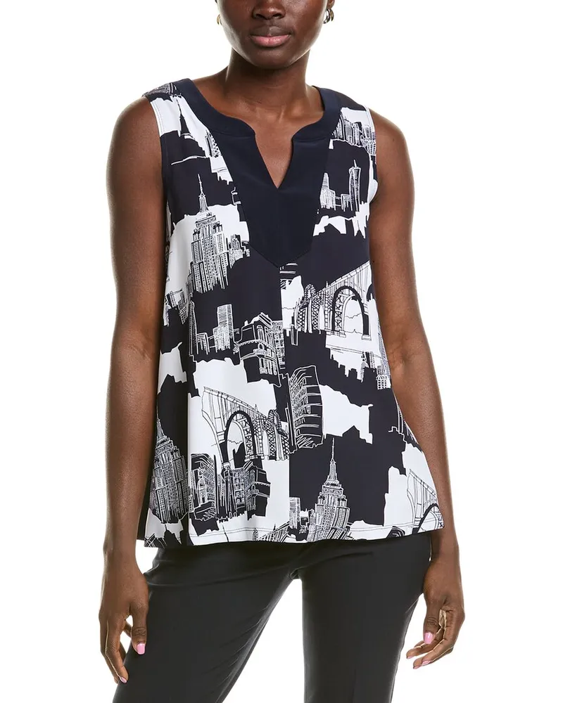 Joseph Ribkoff Printed Top Blue