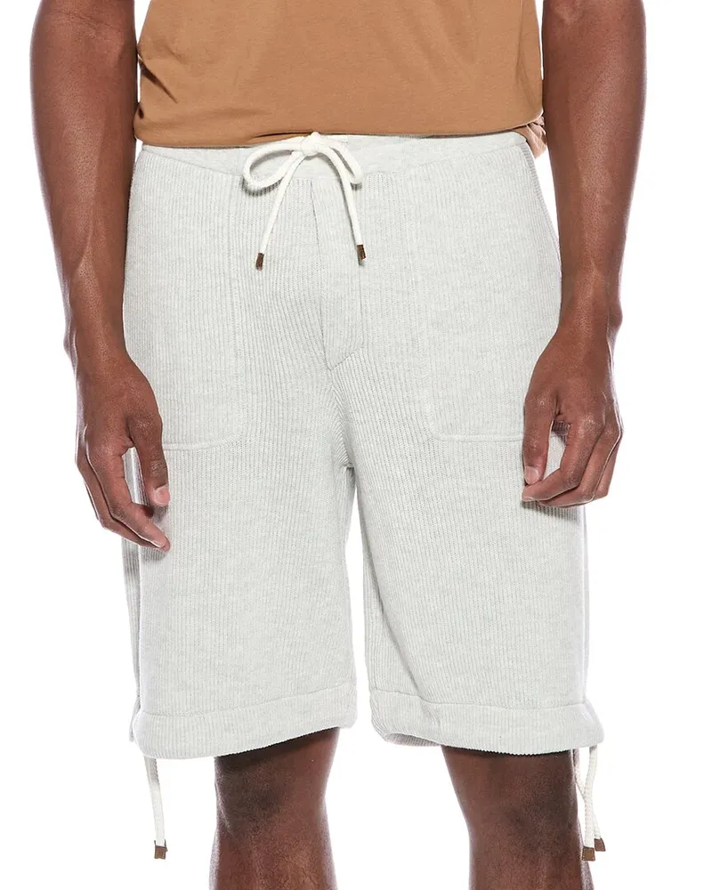 Brunello Cucinelli Rib Knit Short Nocolor