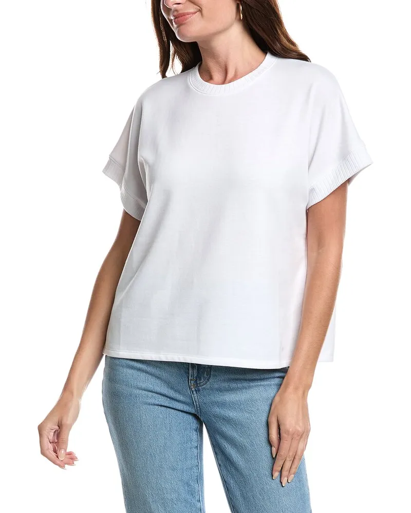 Splendid Short Sleeve Sweatshirt White