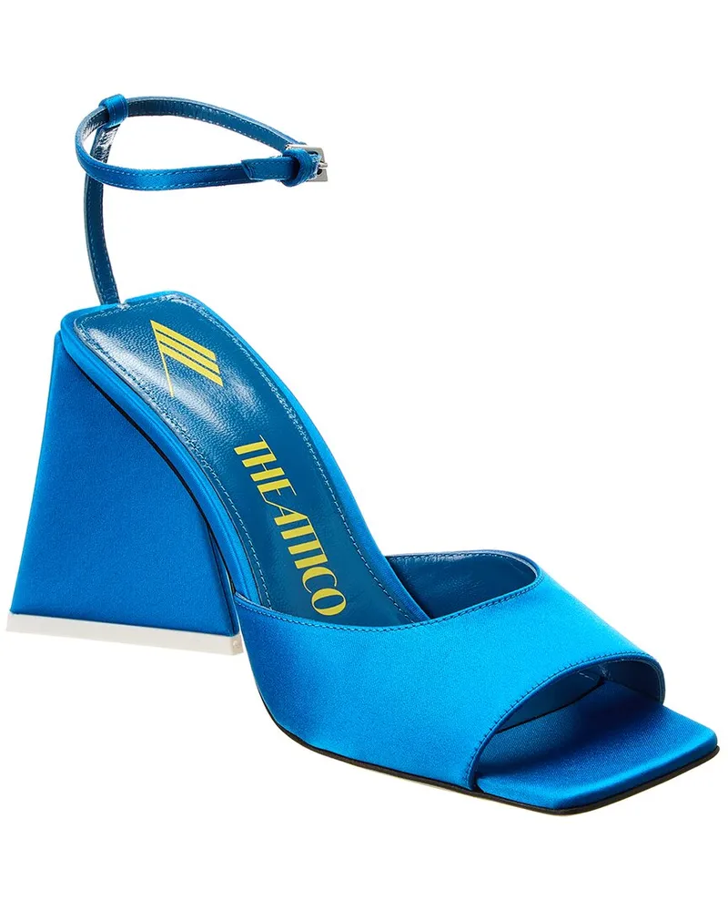 ATTICO Piper Satin Sandal Blue