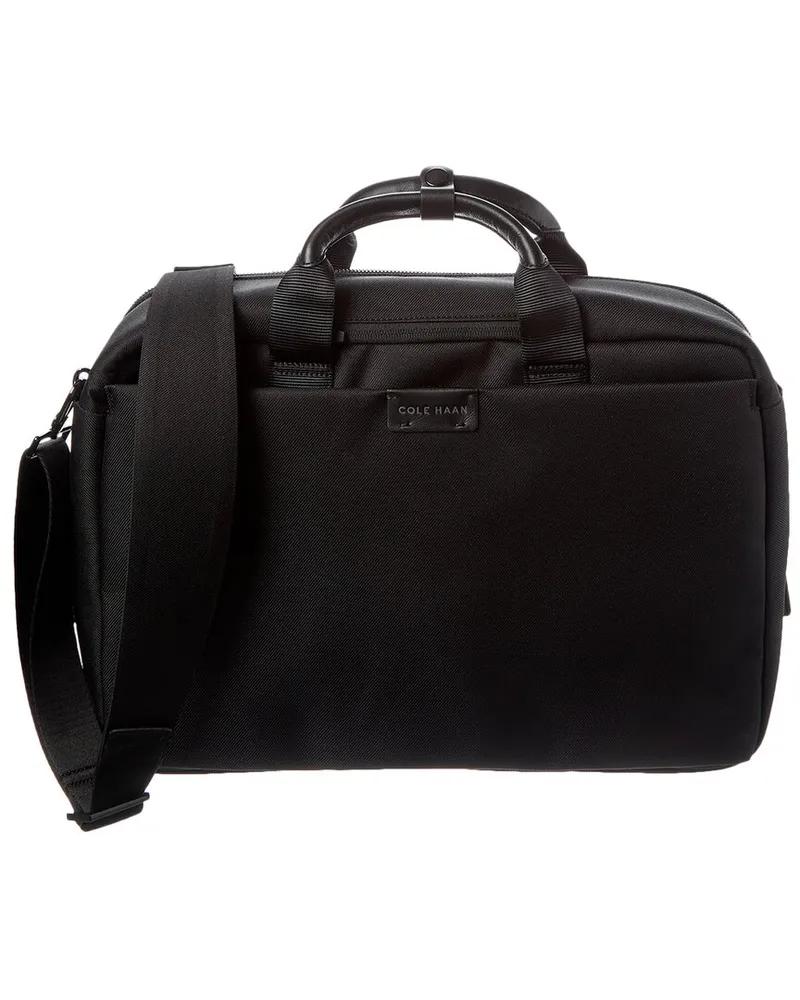 COLE HAAN Central Convertible Briefcase Black