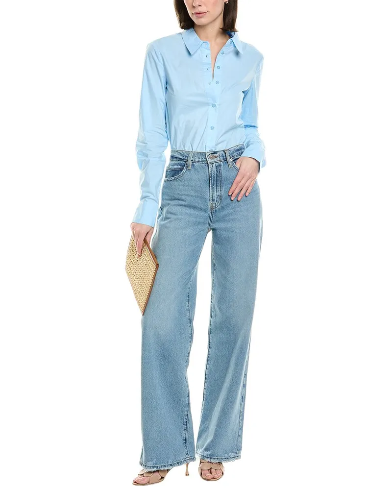 STAUD Twiggy Bodysuit Blue