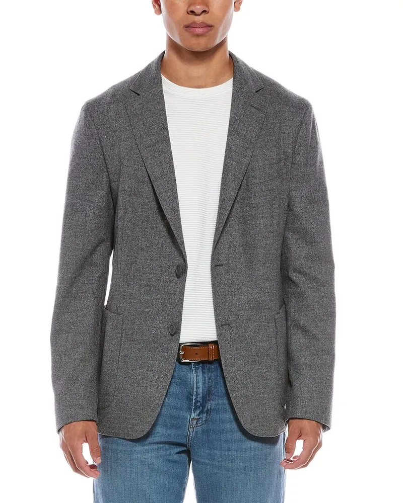 HUGO BOSS Hanry Wool-Blend Jacket Gray