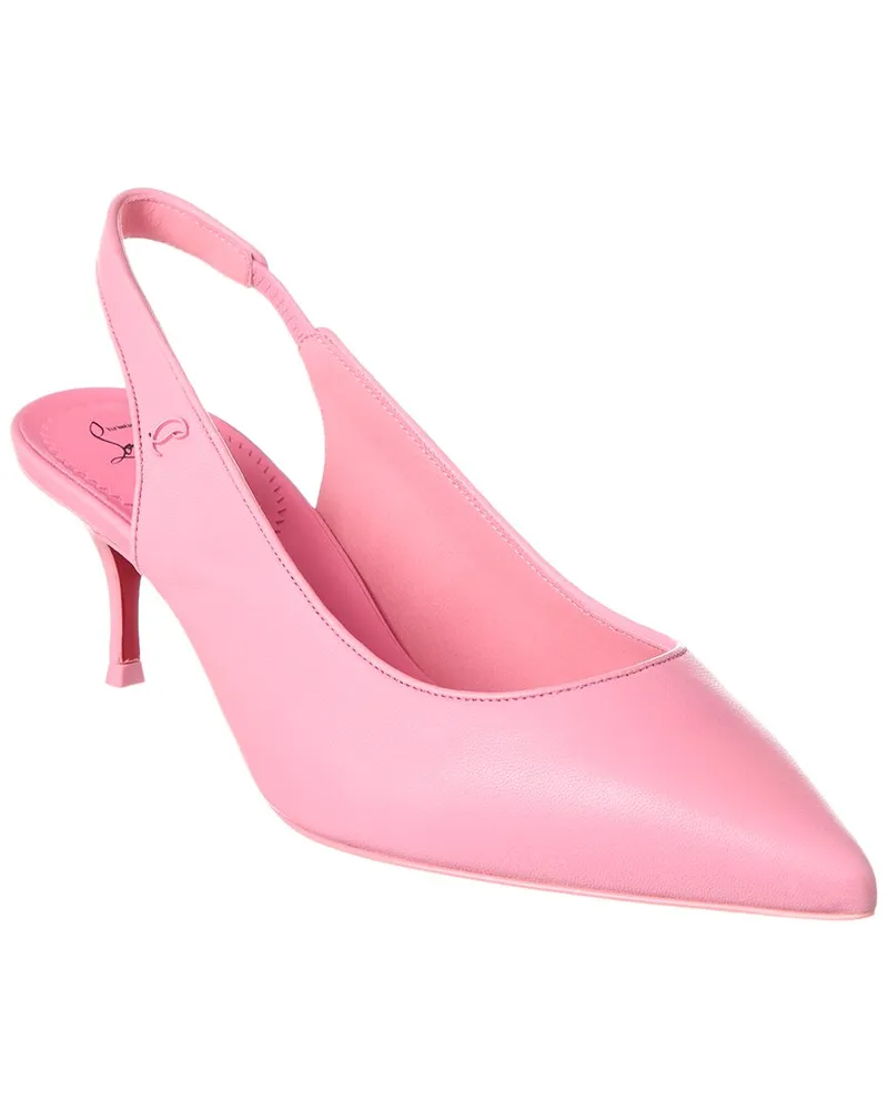 Christian Louboutin Sporty Kate 55 Leather Slingback Pump Pink