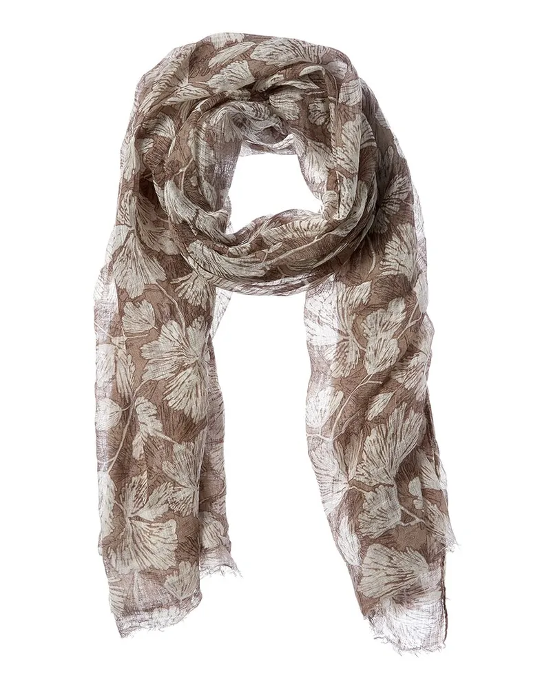 Brunello Cucinelli Linen Scarf Grey