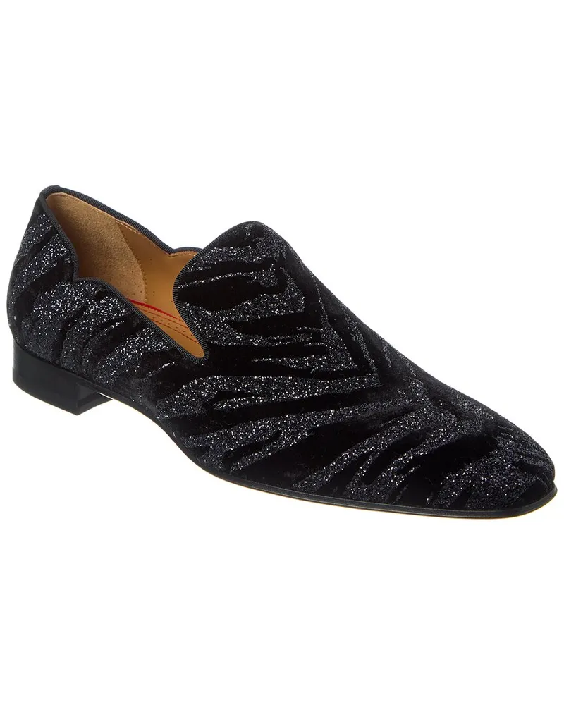 Christian Louboutin Dandy Chick Velvet Loafer Black