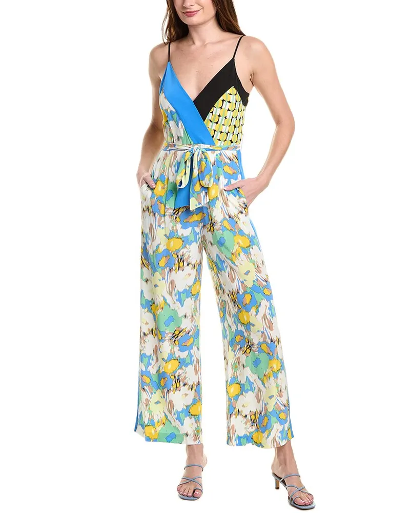 Diane von Furstenberg Tate Jumpsuit Blue