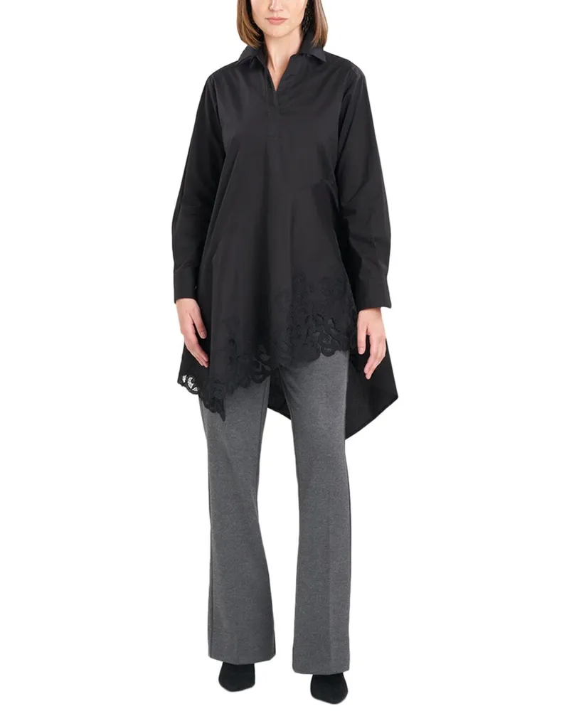 NATORI Poplin Flounce Shirt Nocolor