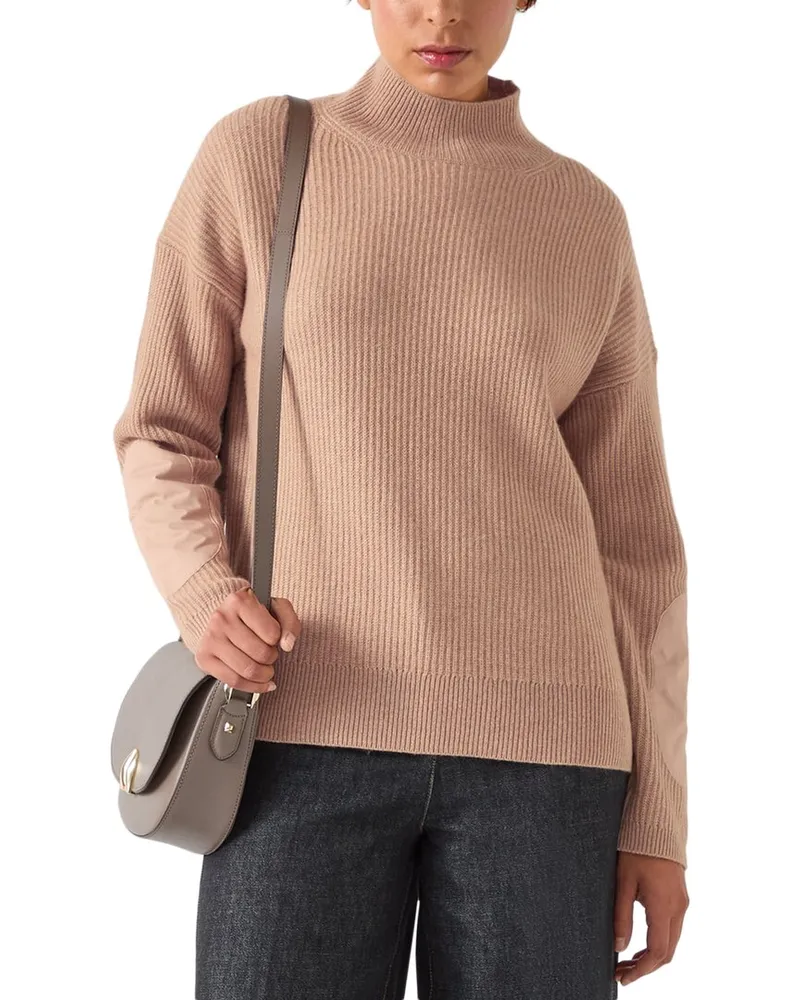 L.K.Bennett  Everly Wool & Cashmere-Blend Knitted Top Brown