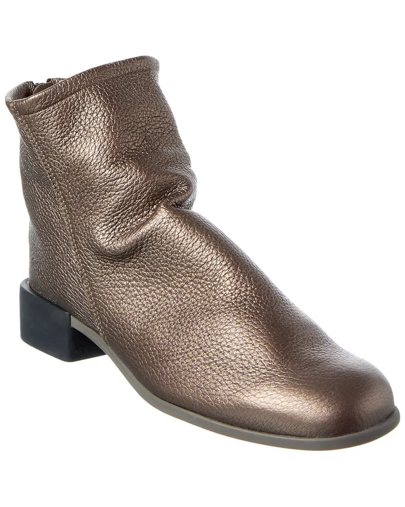 Arche Twinny Leather Bootie Gold