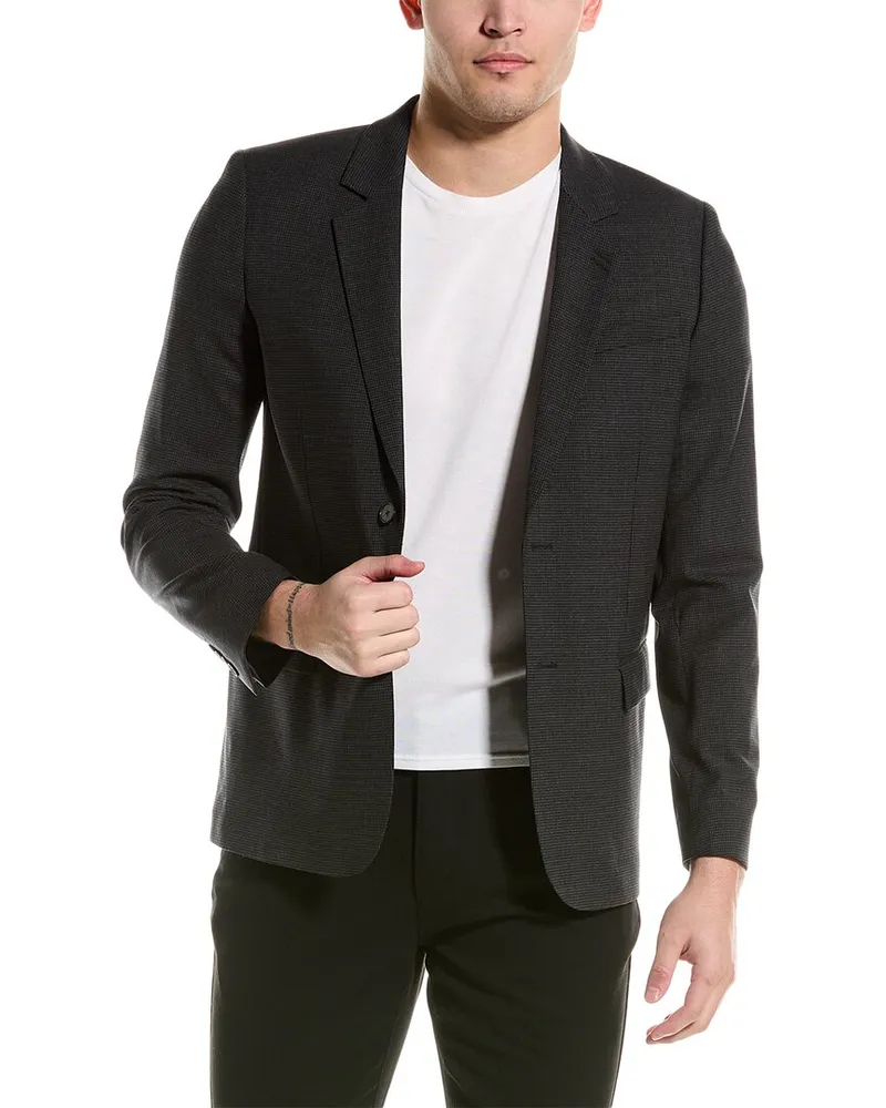 The Kooples Wool-Blend Suit Jacket Black