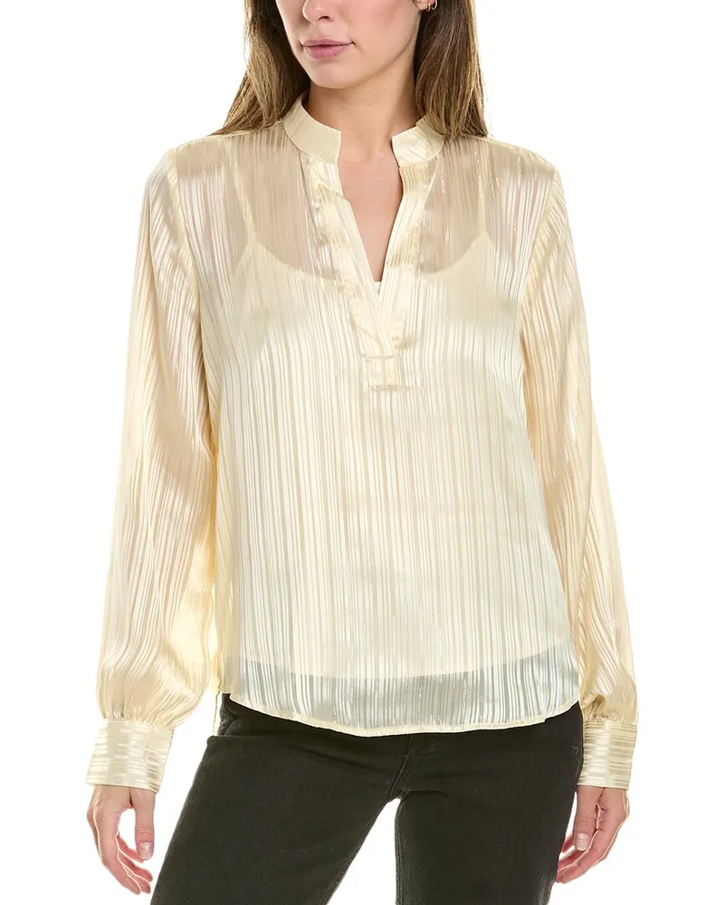 7 for all mankind Woven Holiday Top Gold