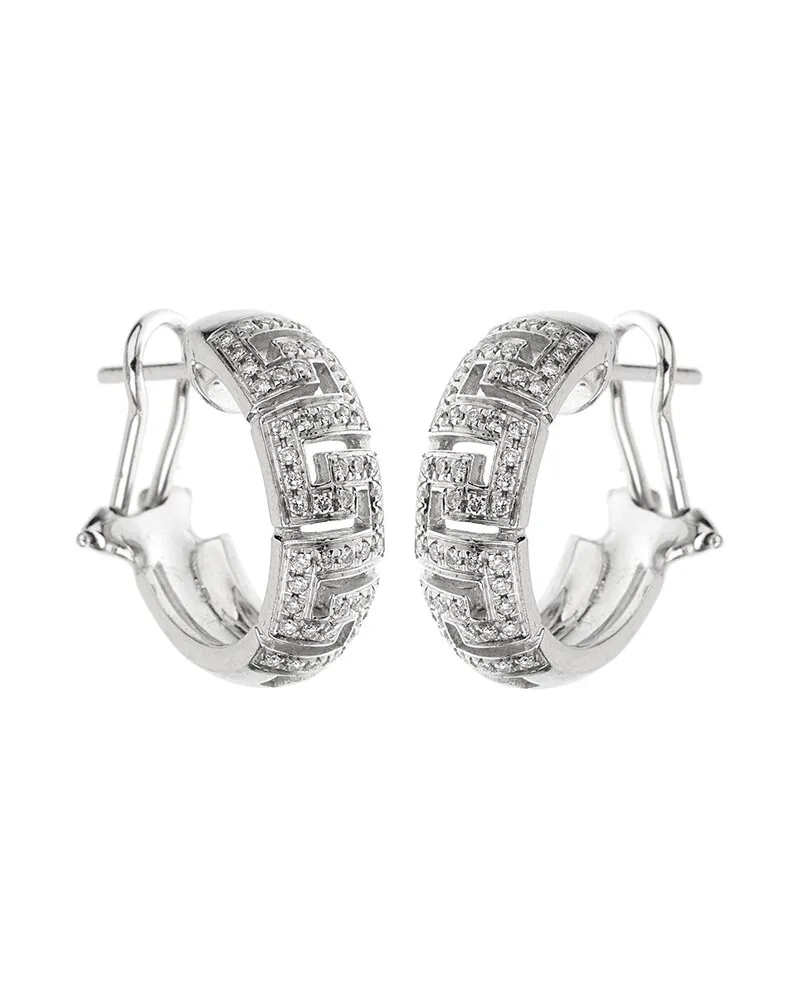 Versace 18K Two-Tone 0.35 ct. tw. Diamond Hoops (Authentic Pre-Loved Nocolor