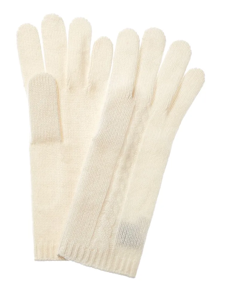 portolano  Cashmere Gloves White