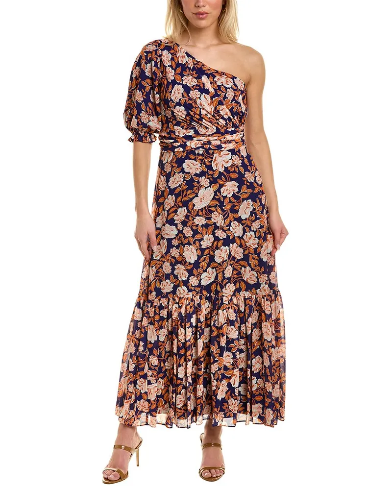 AMUR Claudia Midi Dress Blue