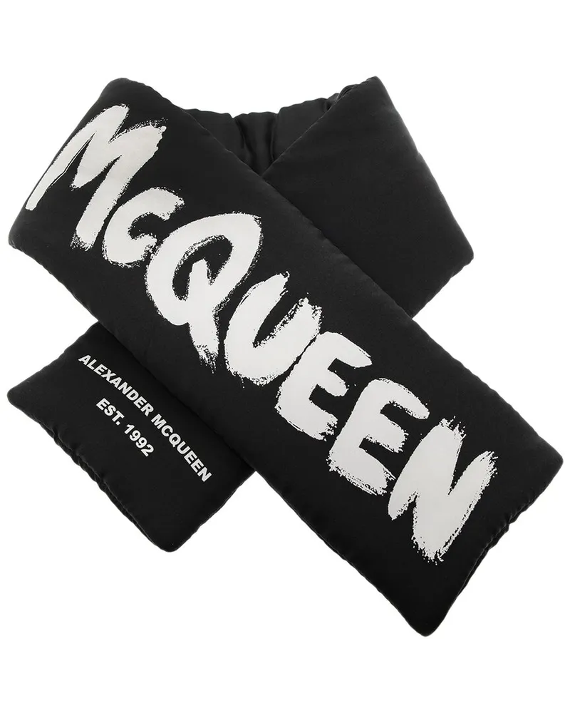 Alexander McQueen Silk Scarf Black