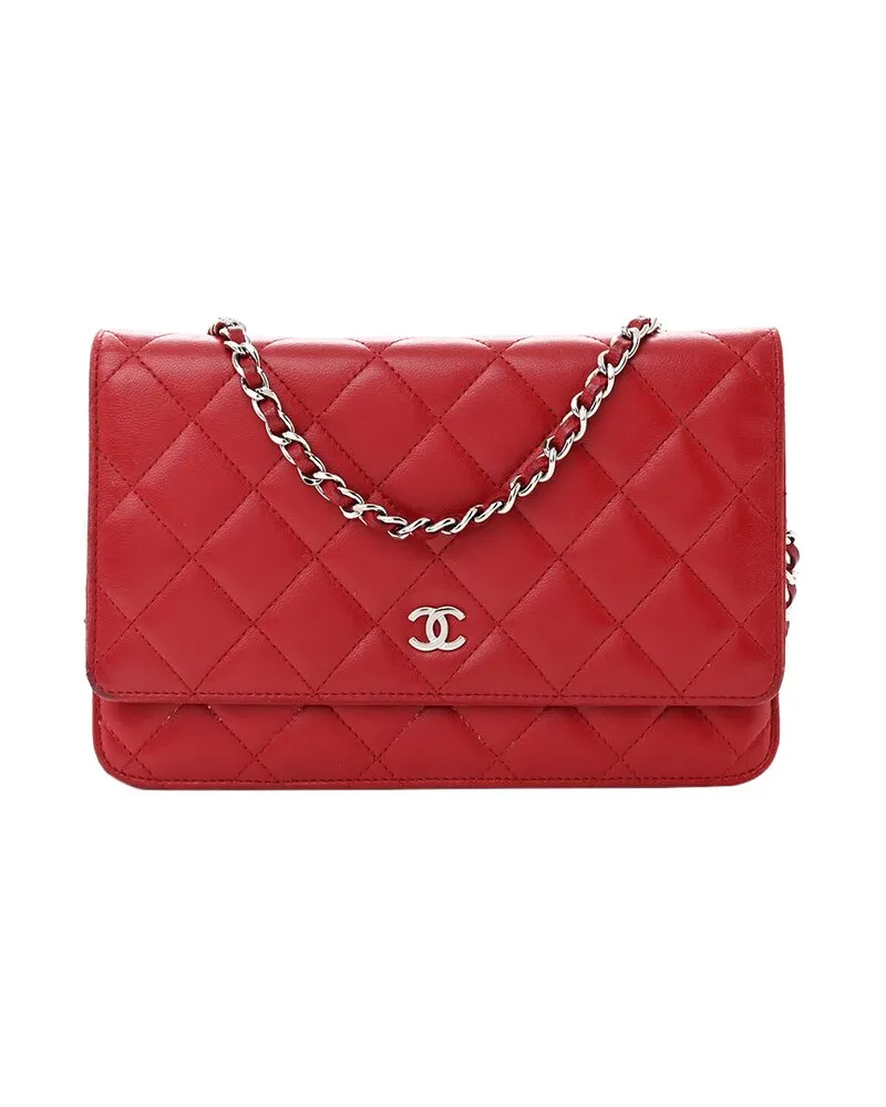 Chanel Lambskin Leather Wallet On Chain (Authentic Pre-Loved Nocolor