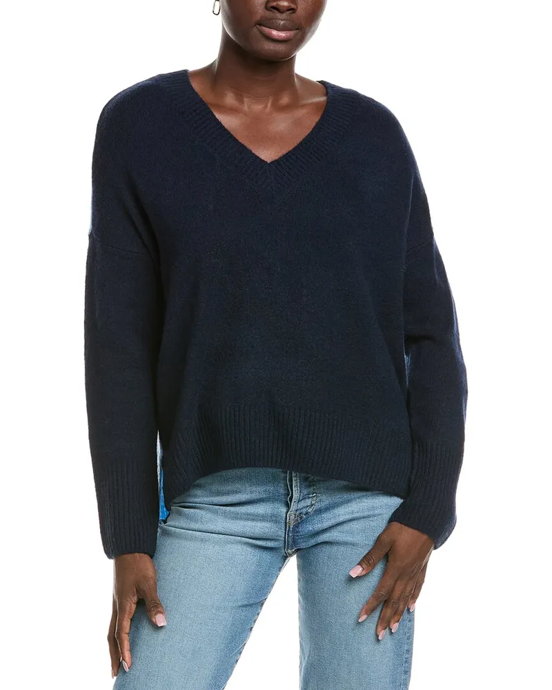 Vince Camuto High-Low Sweater Blue