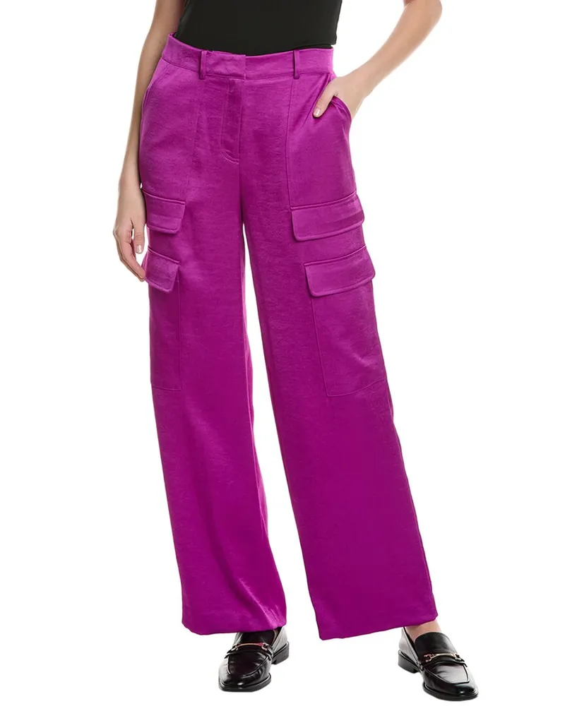 Kenneth Cole High-Rise Cargo Pant Purple