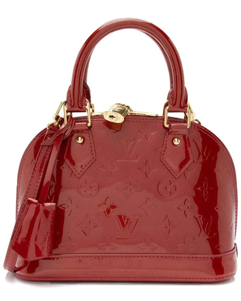 Louis Vuitton Red Monogram Vernis Alma BB (Authentic Pre-Loved Nocolor