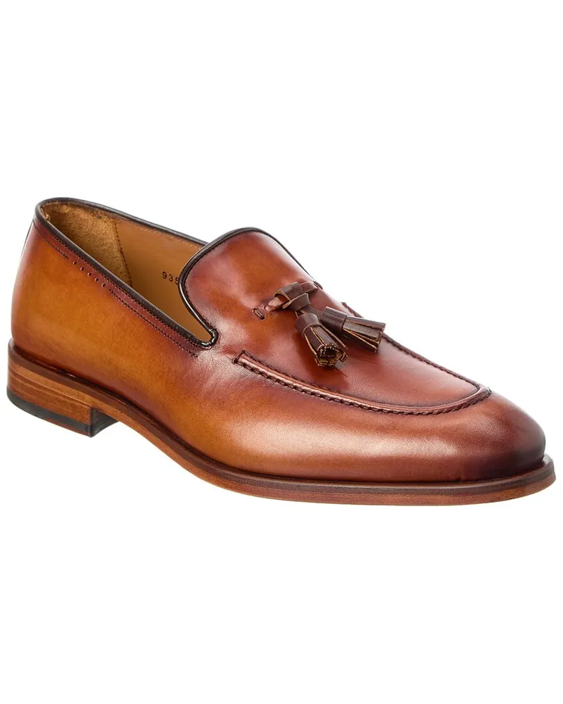 Antonio Maurizi Tassel Leather Loafer Brown