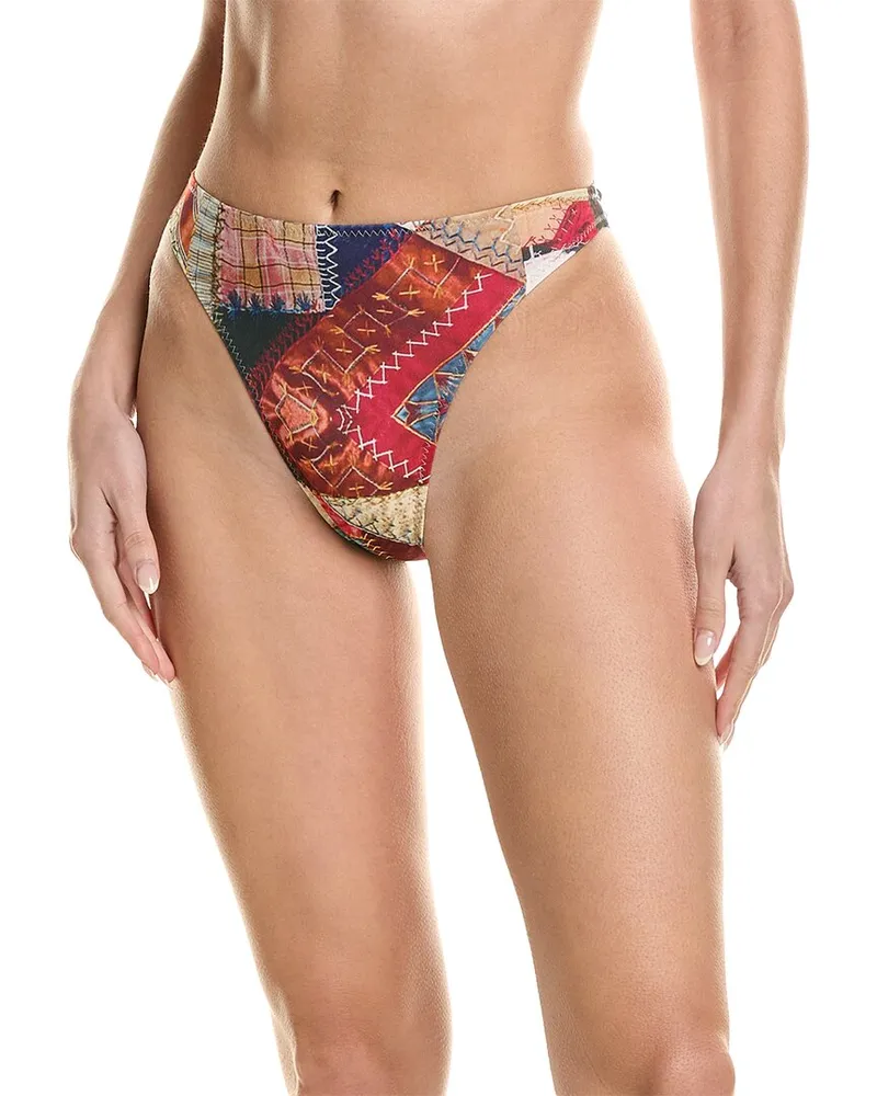 Norma Kamali Luca Bikini Bottom Blue