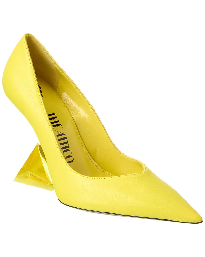 ATTICO Cheope Leather Pump Yellow