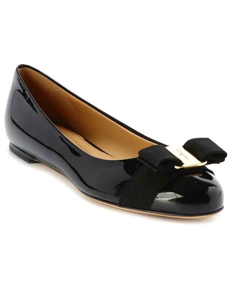 Ferragamo Varina Patent Ballet Flat Nocolor