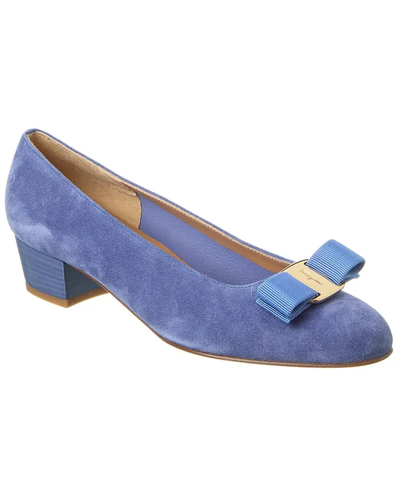 Ferragamo Vara Suede Pump Nocolor