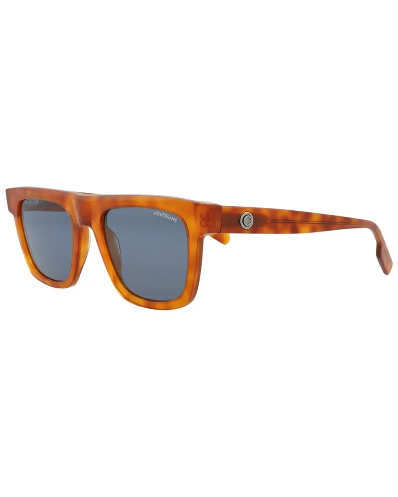 Montblanc Men's MB0176S 53mm Sunglasses Brown