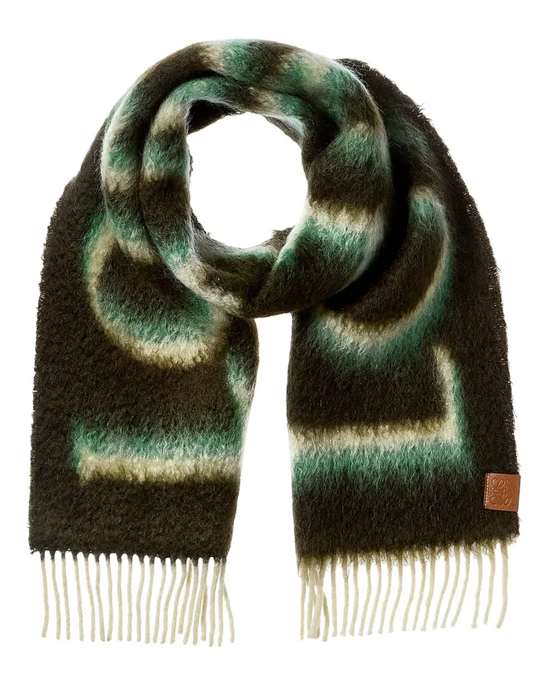 Loewe Wool & Mohair-Blend Scarf Nocolor