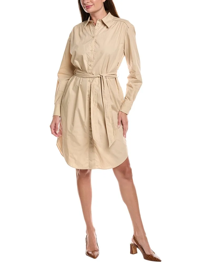 HUGO BOSS Delegant Shirtdress Beige