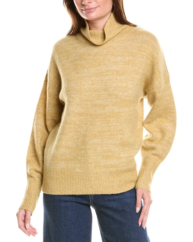 27 miles malibu Oversized Cashmere, Silk, & Wool-Blend Sweater Yellow