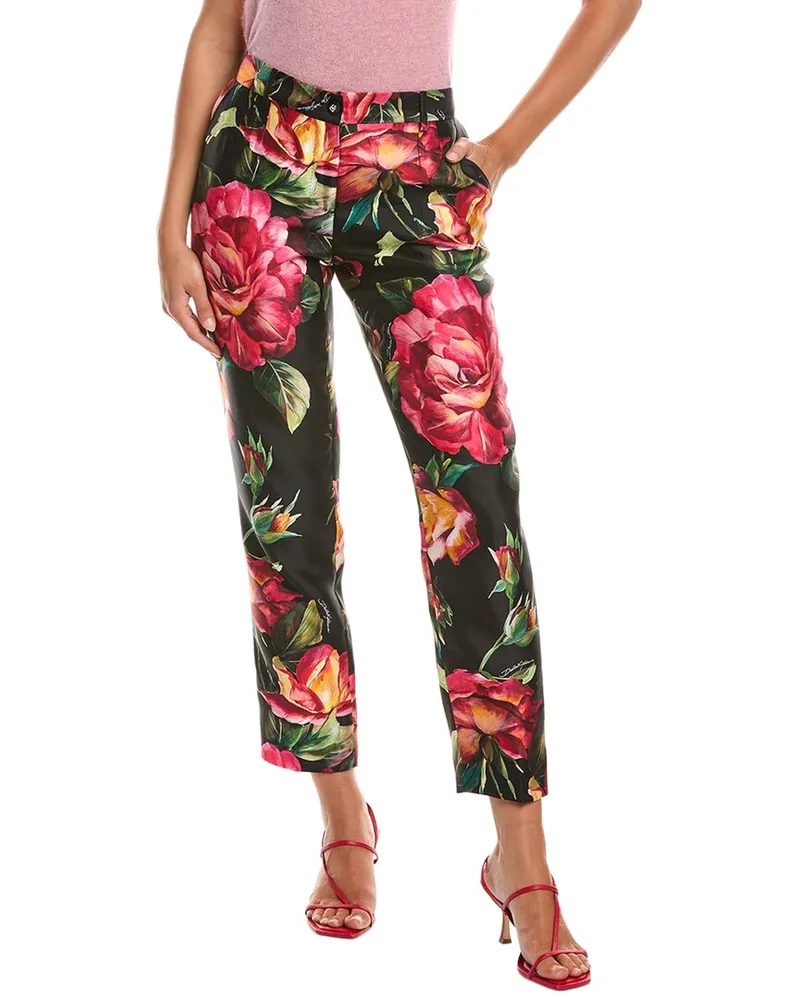 Dolce & Gabbana Silk Trouser Black